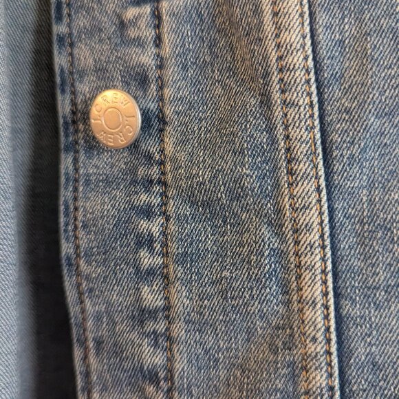 J. Crew Cropped Jean Jacket Size Large NWT - Picture 4 of 11